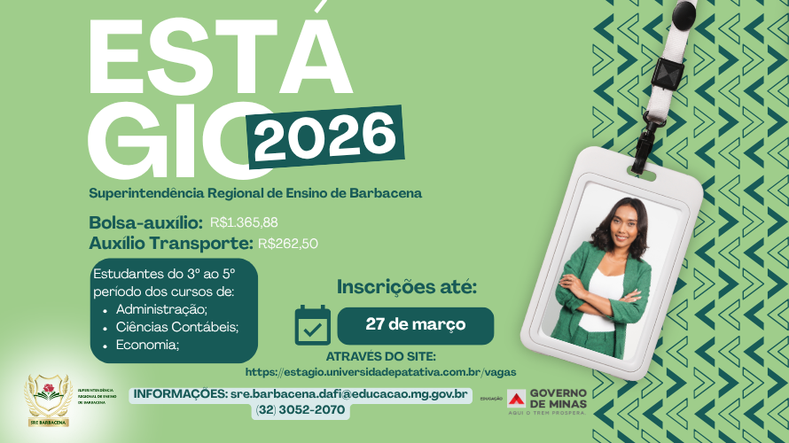 Oportunidade de estágio remunerado