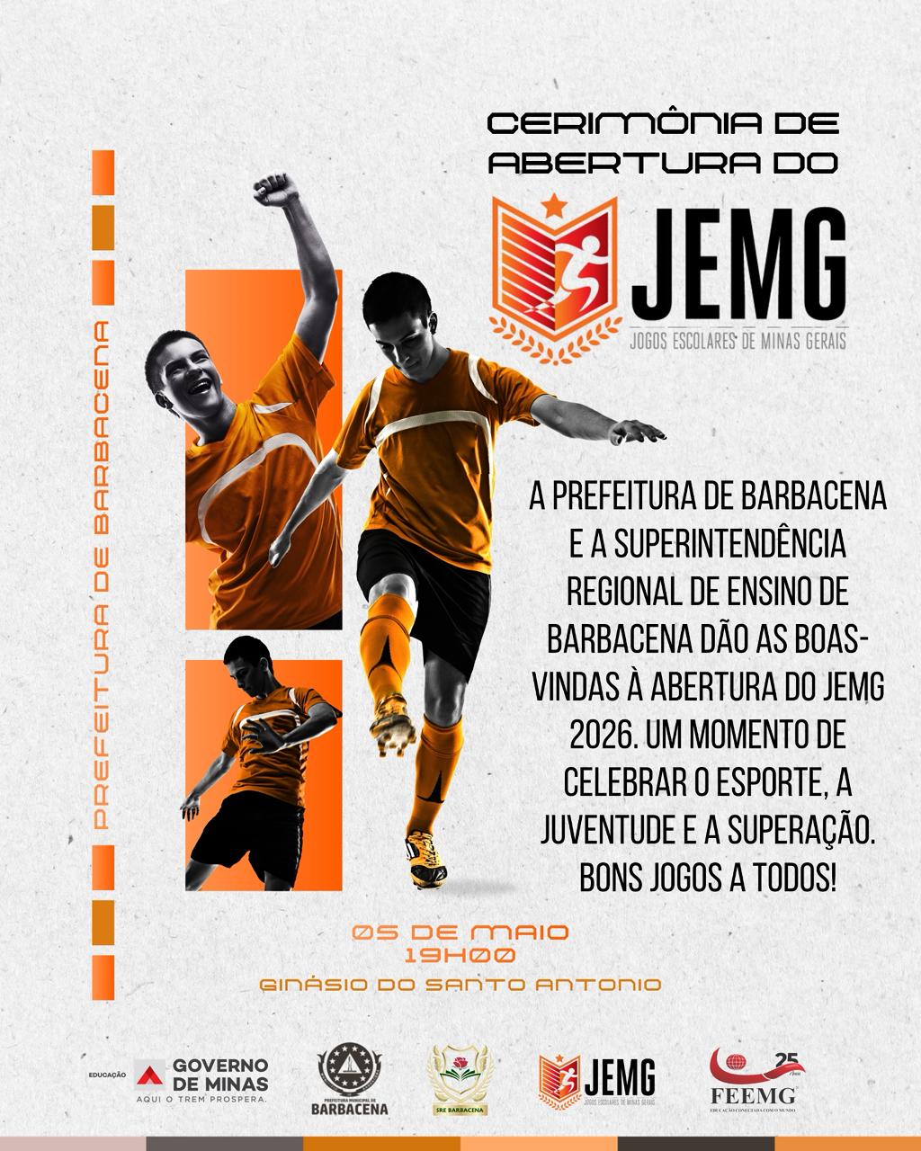 Cerimônia de Abertura do JEMG 2026