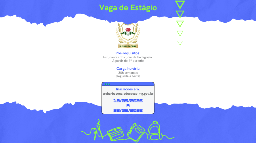 Oportunidade de Estágio Remunerado