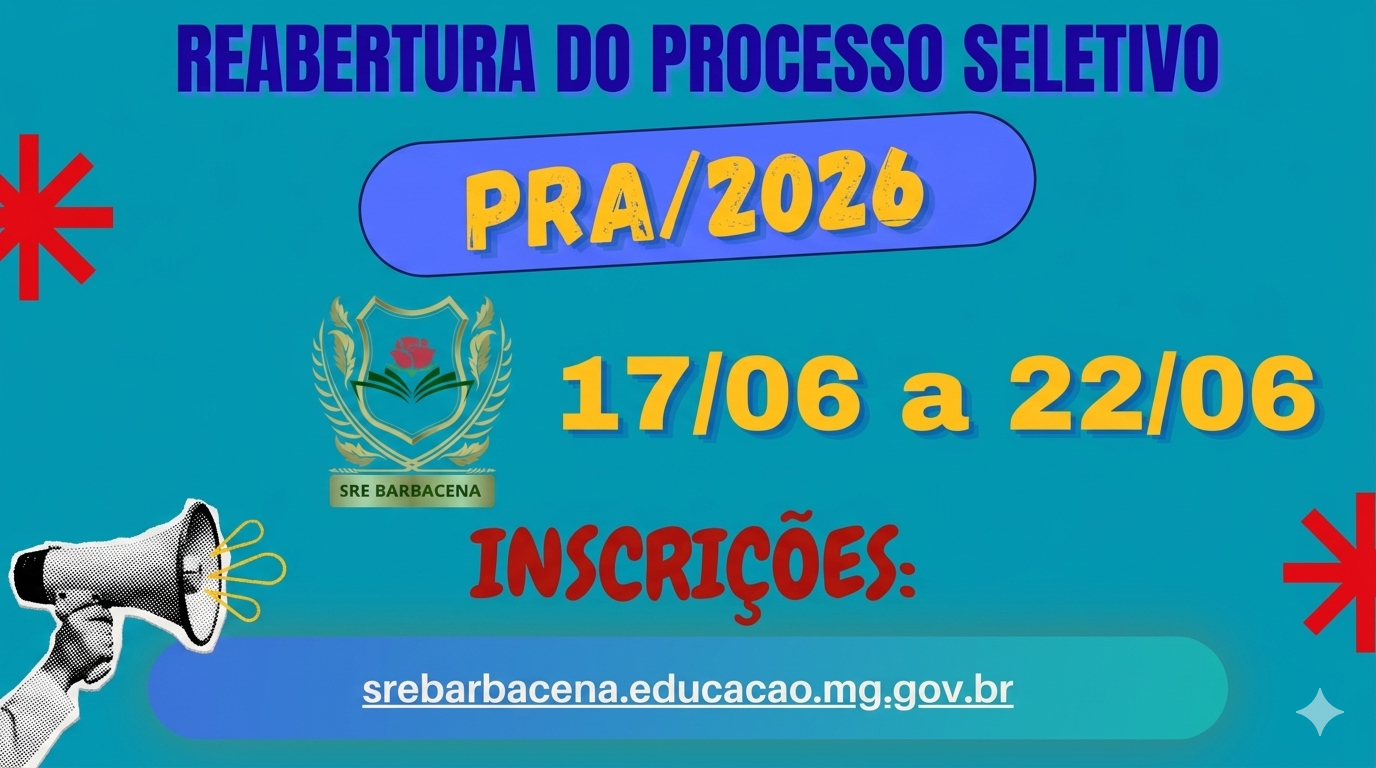 Atenção – Reabertura Edital PRA 2026 – 17/06/2026 até 22/06/2026